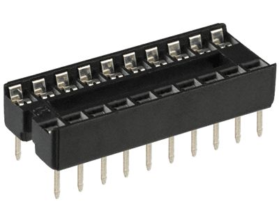 IC-fjäderkontakt 20-polig