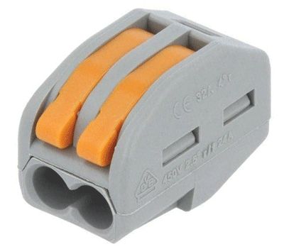 Kopplingskontakt 2-delad fjäderanslutning (DG223-4.61-02P-11-00AH / 222-412)