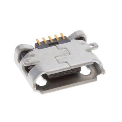 Micro-USB-B chassikontakt för kretskort SMD Micro-USB-B chassikontakt för kretskort SMD