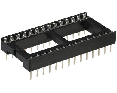 IC-fjäderkontakt 28-polig bred