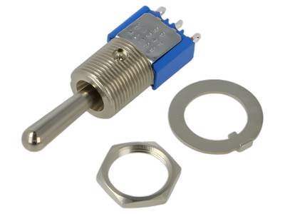 Spakbrytare 3A 250Vac 1x(ON)-OFF-(ON)