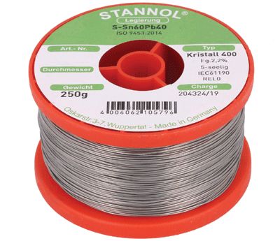 Lötdon Sn60/Pb40 0,5mm 250g (ENDAST FÖR PROFESSIONELL ANVÄNDNING)