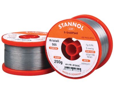 Lötdrag Sn60/Pb40 1,0mm 250g (ENDAST FÖR PROFESSIONELL ANVÄNDNING)