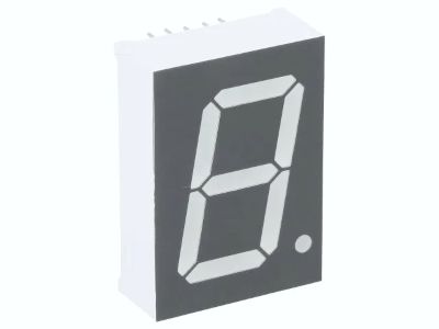 7-segmentsdisplay 25 mm CC röd