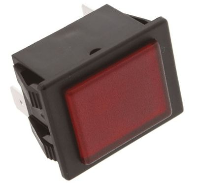 Glödlampstillbehör 230Vac röd