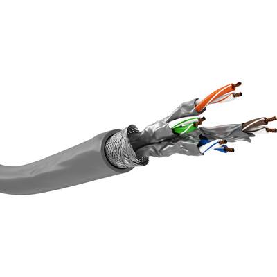 LAN-kabel Cat6a (patch) S/FTP grå 305m/rulle