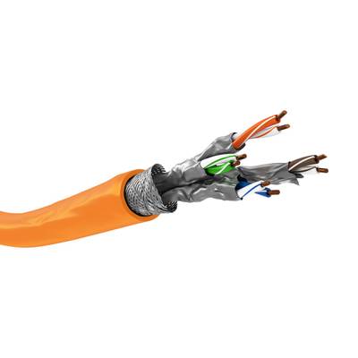 LAN-installationskabel Cat7a (solid) S/FTP orange 100m/rulle LAN-installationskabel Cat7a (solid) S/FTP orange 100m/rulle