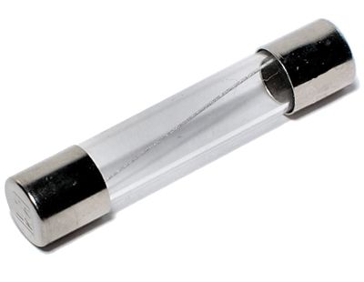 Glasrörsäkring 6,3x32mm 12A 250Vac snabb (F)