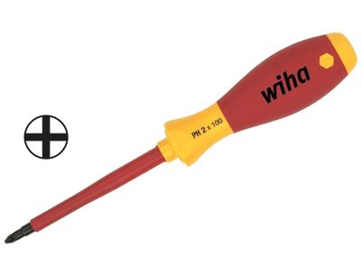 Isolerad Phillips-skruvmejsel 1000V PH-2 100mm/218mm (00848)