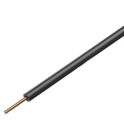 Anslutningskabel 0,5 mm svart 100 m/rulle