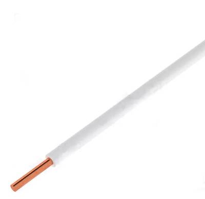 Anslutningskabel 0,5 mm vit 100 m/rulle *