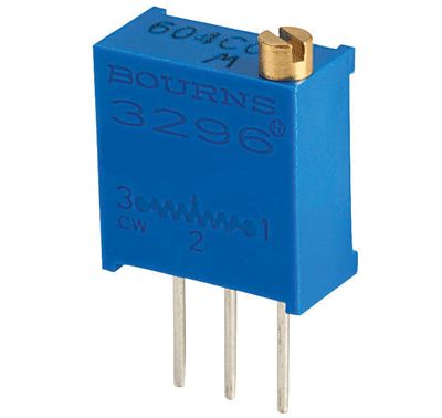 Cermet-multivarvstrimmerpotentiometer stående modell 1Mohm