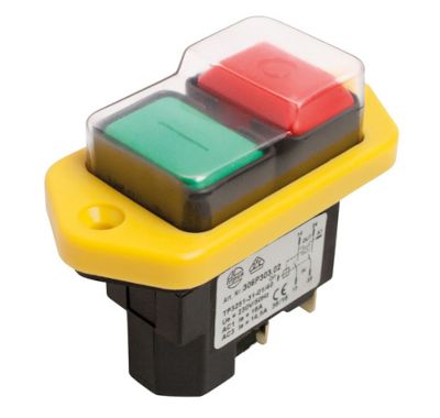 Tryckbrytare med underspänningsskydd 2xON-OFF 16A 230Vac