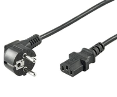 Kopplingskabel Schuko/C13 svart 0,5m