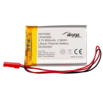 Li-Po-batteri 3,7V 800mAh Li-Po-batteri 3,7V 800mAh