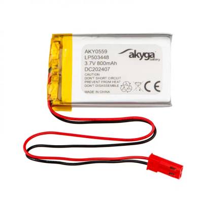 Li-Po-batteri 3,7V 800mAh Li-Po-batteri 3,7V 800mAh