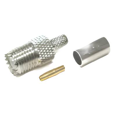 Mini-UHF-förlängningskontakt, klämbar RG-58U Mini-UHF-förlängningskontakt, klämbar RG-58U