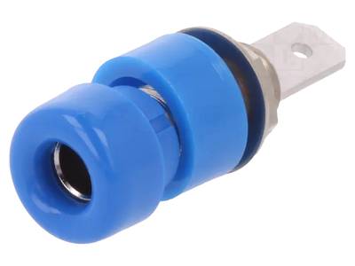 Bananhylsa 4mm blå (IBU 5568 NI / BL)