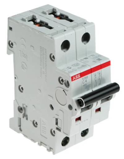 Automatsäkring C 4A 2-polig 400Vac/125Vdc