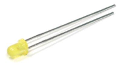 LED 3mm 20mcd gul