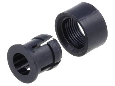 Monteringskrage 3 mm för lysdiod, plast