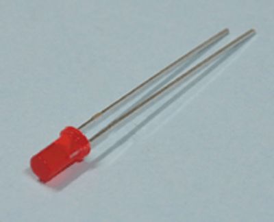 LED "flat-top" 3mm 1-4mcd röd (LL-304ID2Y)