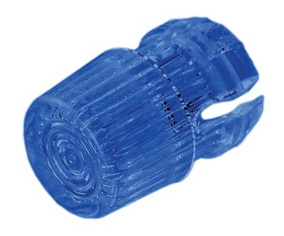 LED-linsarmatur rund/hög 3 mm för blå lysdiod