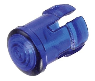 LED-linsarmatur rund/låg 3 mm för blå lysdiod