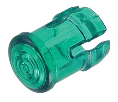 LED-linsarmatur rund/låg 3 mm för grön lysdiod