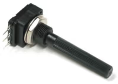 Kolpotentiometer för kretskort 6mm mono, 25kohm linjär