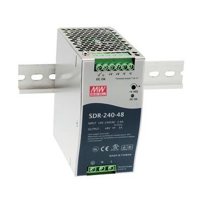 Switchat nätaggregat för DIN-skena 48Vdc 5A 240W Switchat nätaggregat för DIN-skena 48Vdc 5A 240W