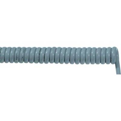 Tvinnad kabel 2x0,75mm² PUR 300mm/1200mm grå