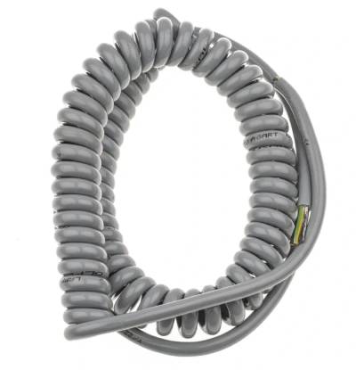 Tvinnad kabel 2x0,75mm² PUR 300mm/1200mm grå