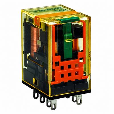 Effektrelä 2-växlingskontakter 24Vdc 10A/250Vac