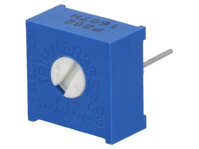 Cermet-trimmerpotentiometer horisontell modell (0,25W) Cermet-trimmerpotentiometer horisontell modell (0,25W)
