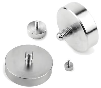 Neodymmagneter med utvändig gänga
