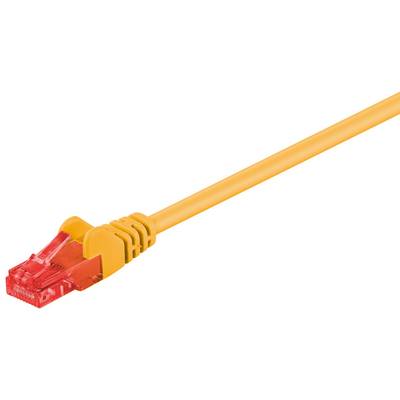 Cat6-anslutningskabel oskyddad (UTP) gul