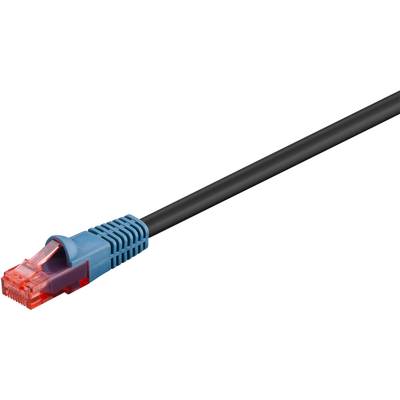 Cat6-anslutningskabel oskärmad U/UTP PE svart