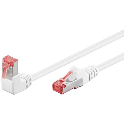 Cat6-patchkabel vinklad/rak skyddad S/FTP grå