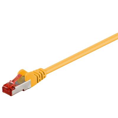 Cat6-anslutningskabel skyddad S/FTP gul