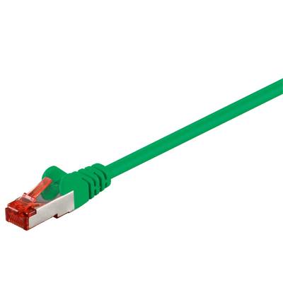 Cat6-anslutningskabel skyddad (S/FTP) grön Cat6-anslutningskabel skyddad (S/FTP) grön