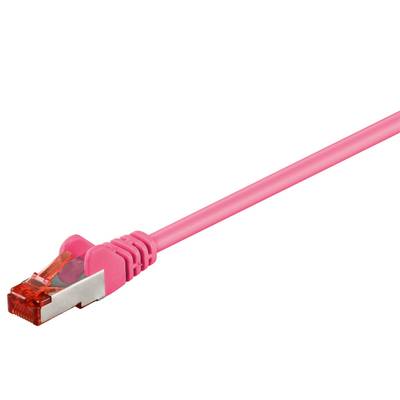 Cat6-patchkabel skärmad (S/FTP) ljusrosa