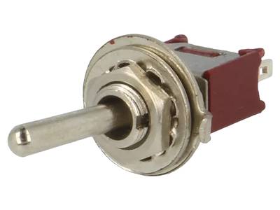 Mini-vippbrytare med mutterfäste 3A (5mm)