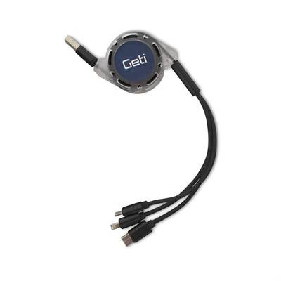 USB-anslutningskabel USB-A/USB-C/USB-Lightning/USB-micro 1,1 m USB-anslutningskabel USB-A/USB-C/USB-Lightning/USB-micro 1,1 m