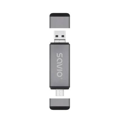 Minneskortläsare för USB-anslutning USB-A/USB-C/micro-USB 2.0 SD/micro-SD