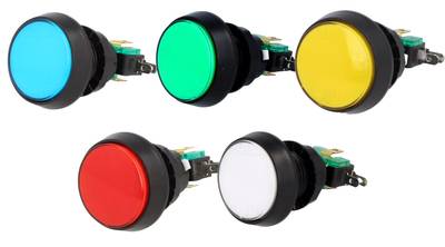 Knapp 12Vdc med LED-indikator 10A 250Vac / 12Vdc (24,5mm) Knapp 12Vdc med LED-indikator 10A 250Vac / 12Vdc (24,5mm)