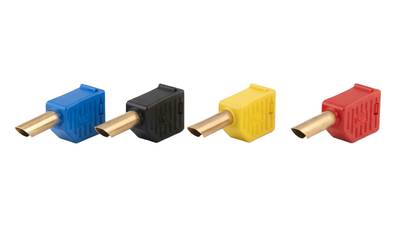 Bananplugg 4mm lödbar 19A 60Vdc