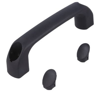 Enhetshandtag polyamid 120x34mm svart/svart