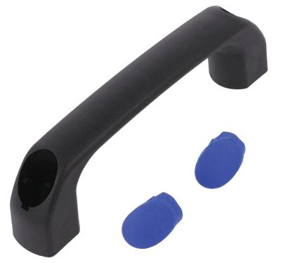 Enhetshandtag polyamid 120x34mm svart/blå