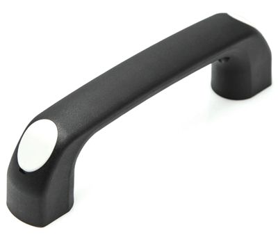 Enhetshandtag polyamid 145x40mm svart/grå *